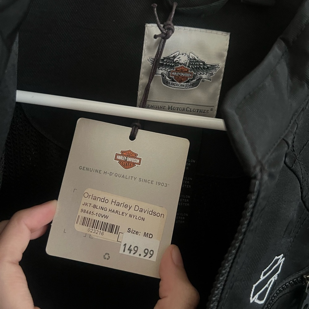 NWT Harley Davidson Water Resistant Biker
Moto Riding Jacket Crystals M - Picture 4 of 13